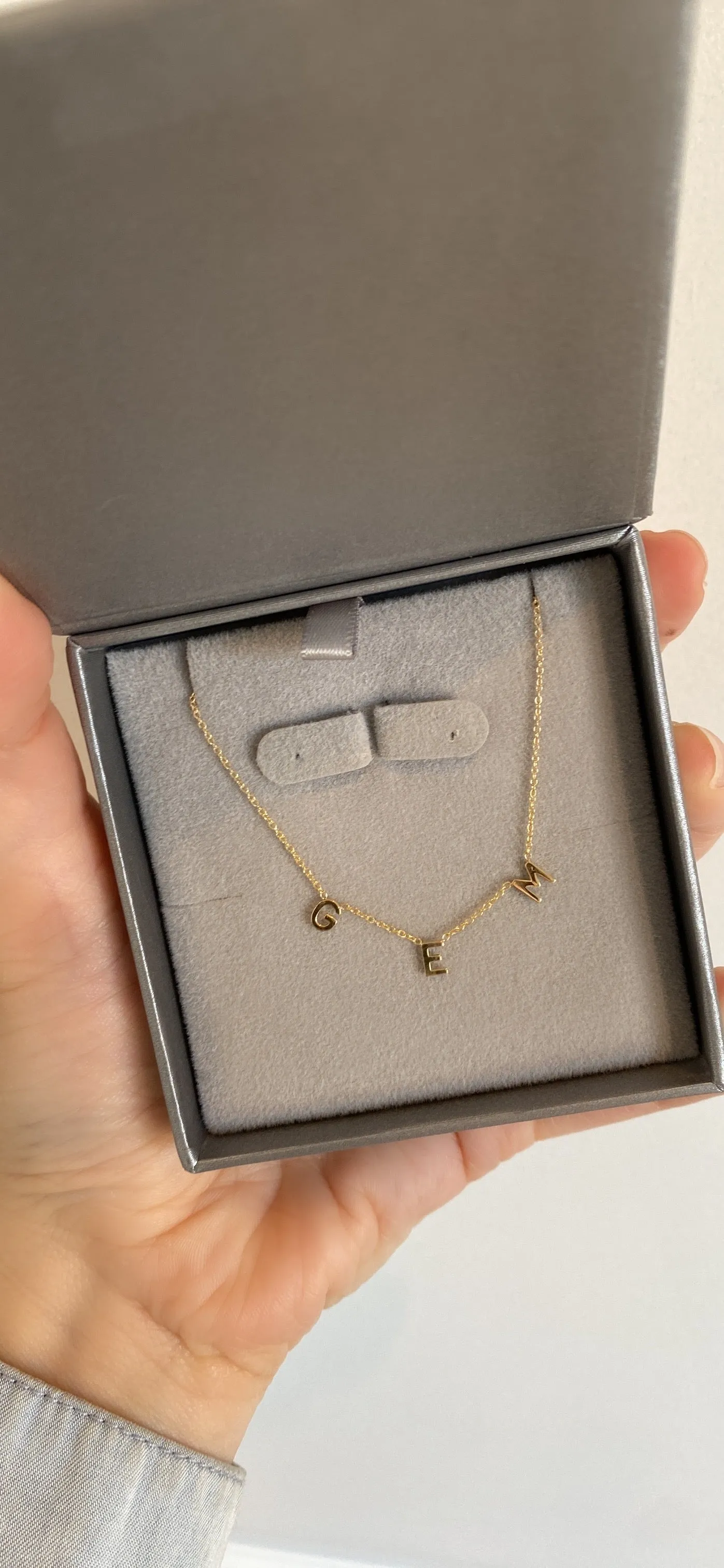 14 Karat Gold Centered Initial Necklace