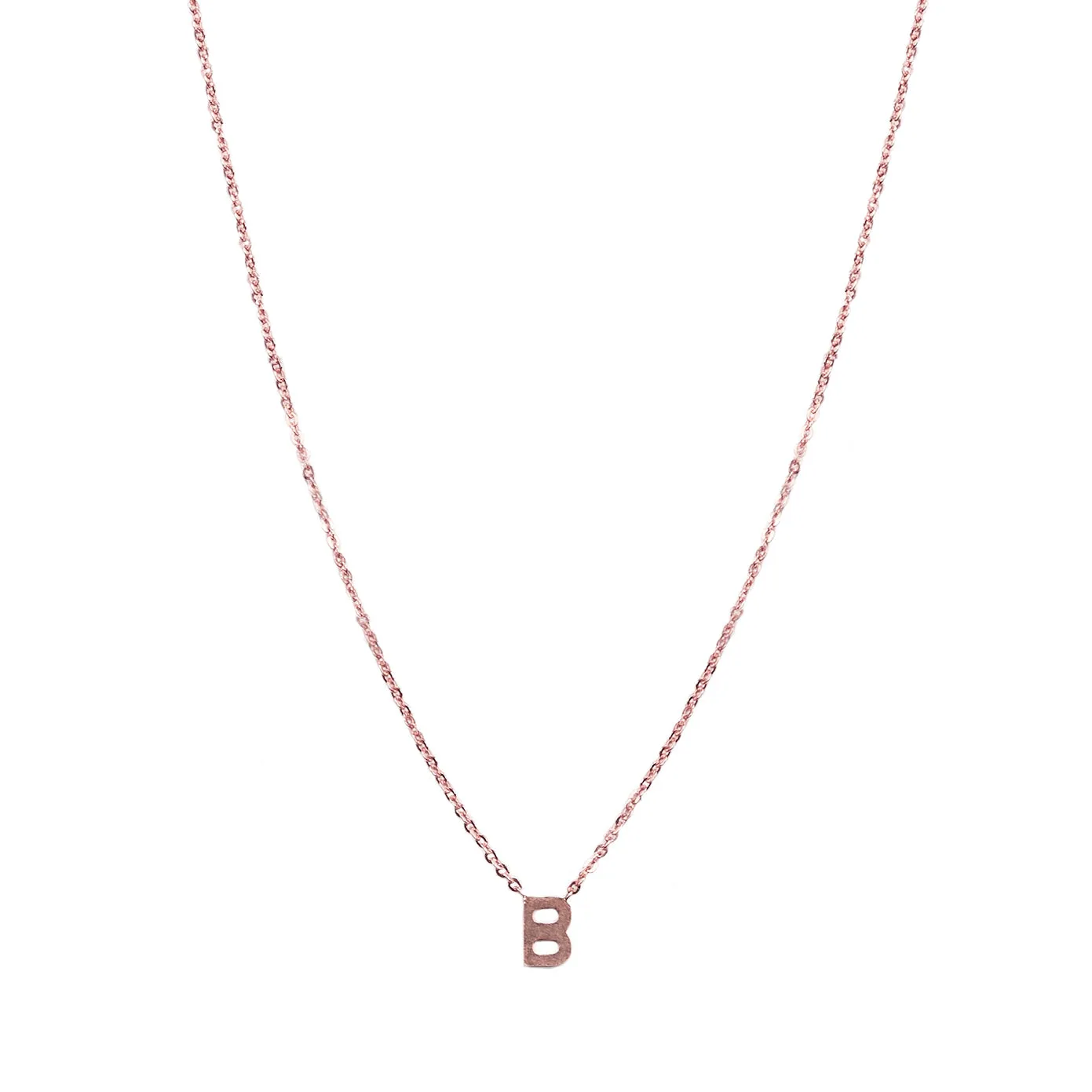 14 Karat Gold Centered Initial Necklace