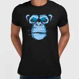 Abstract Glitchy Chimp Cool T-shirt With Attitude