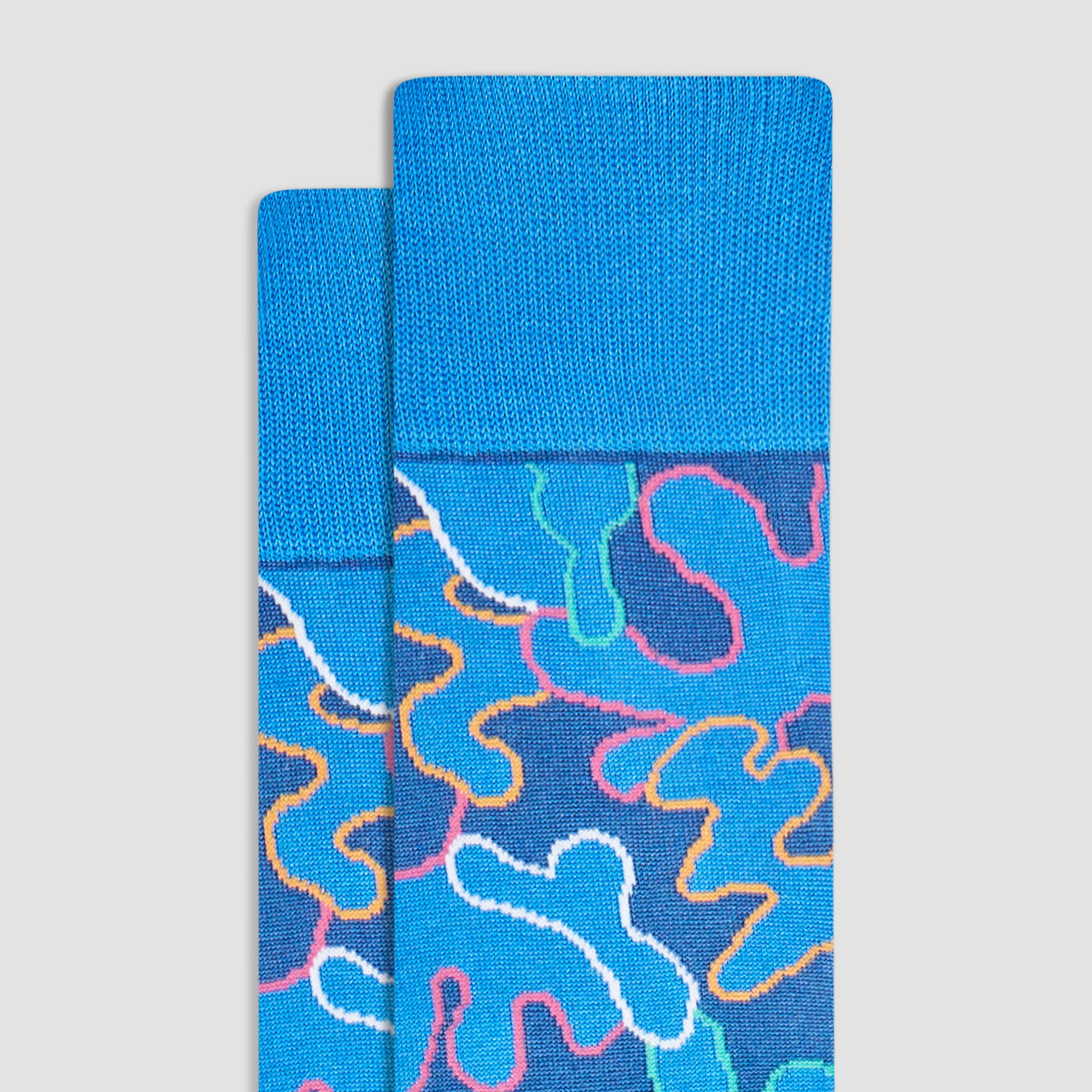 Abstract Mid-Calf Socks