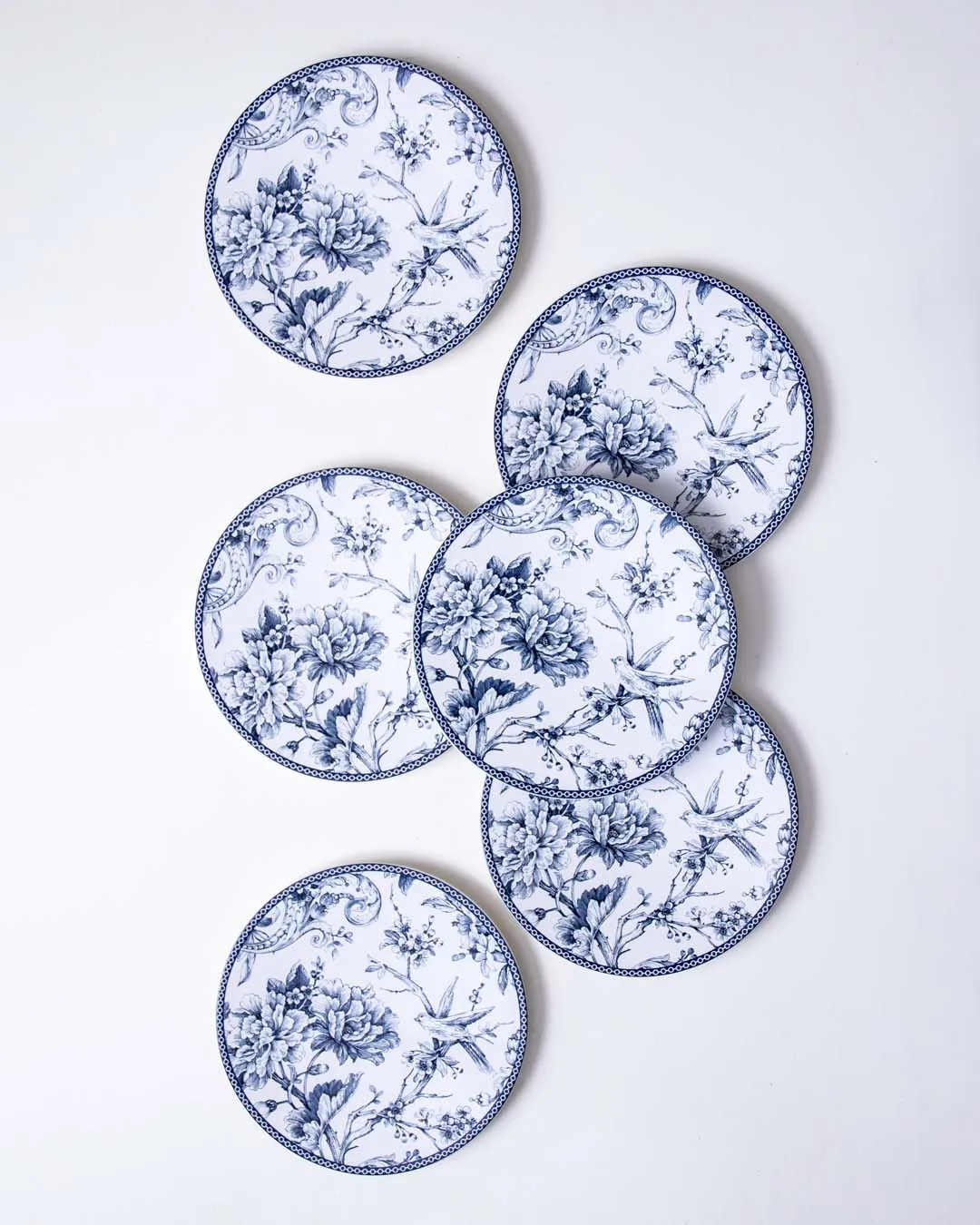 Adelaide Blue Quarter Plate - Set of 6