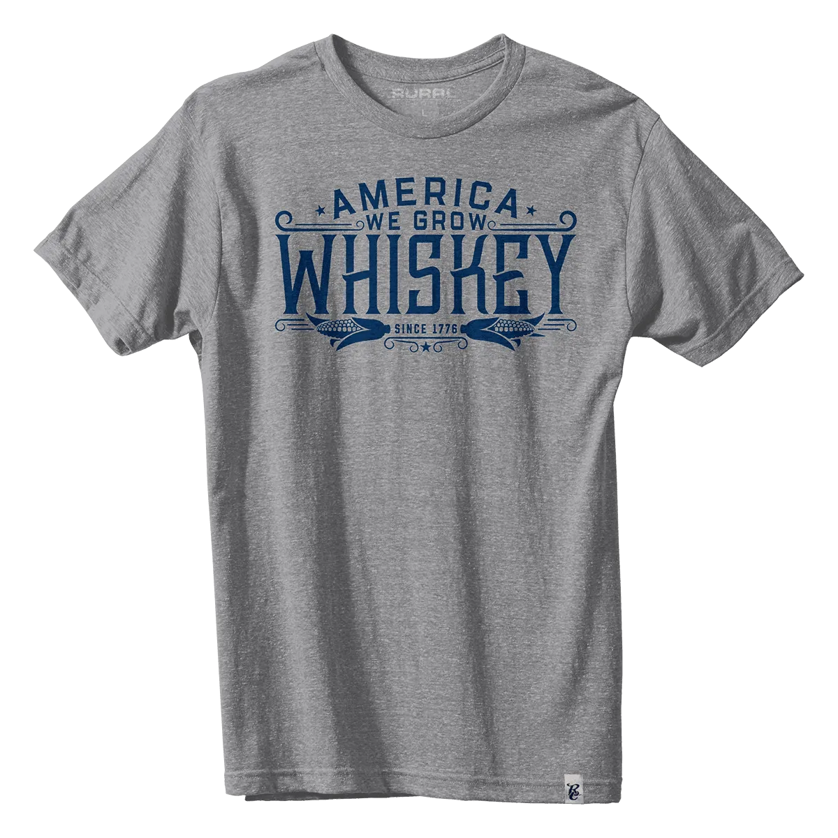 America We Grow Whiskey Tee - Gray