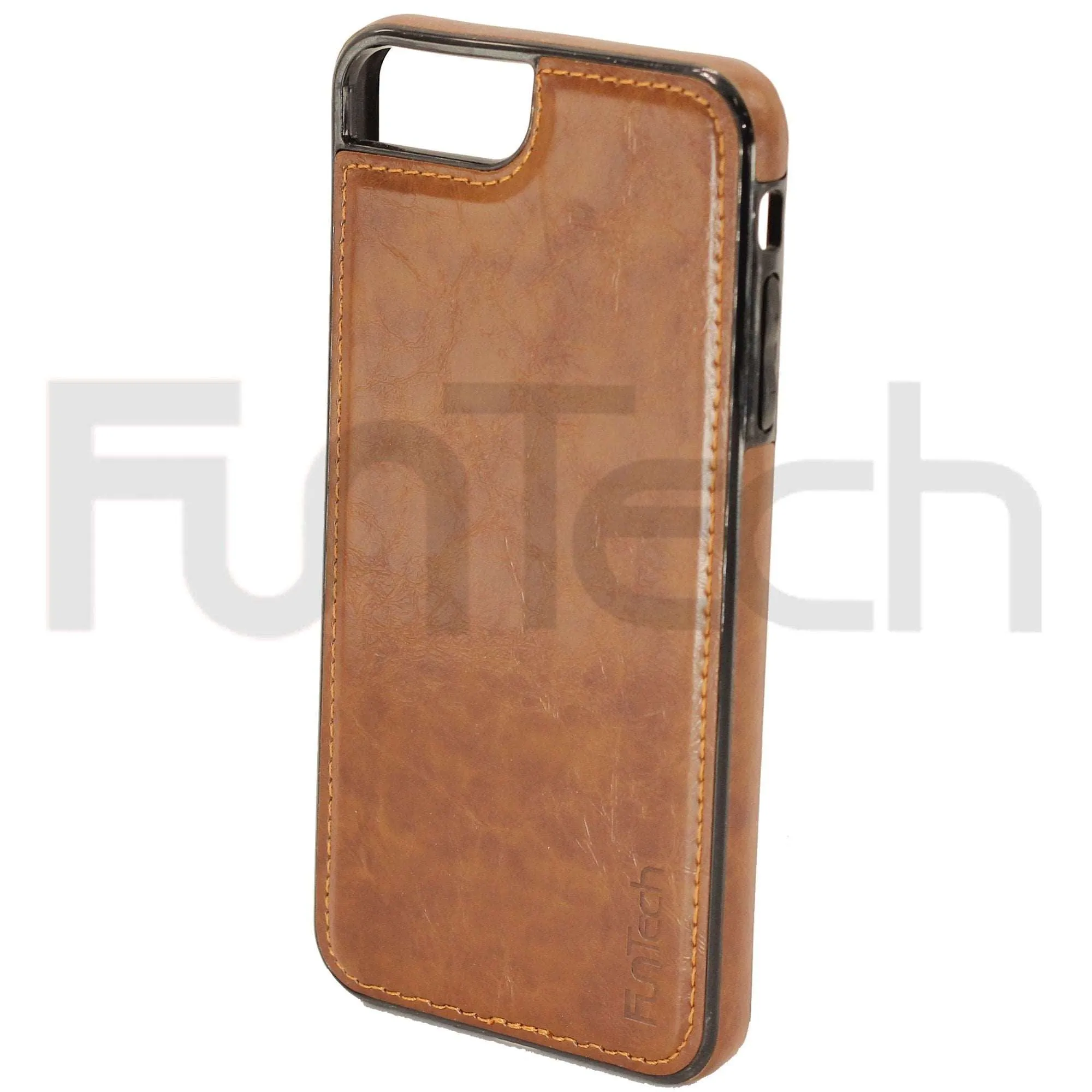 Apple iPhone 7/8 Plus Leather Back Case Brown