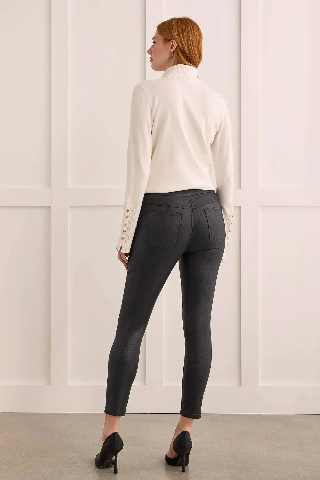 Audrey Glitz Pull-On Skinny Pant