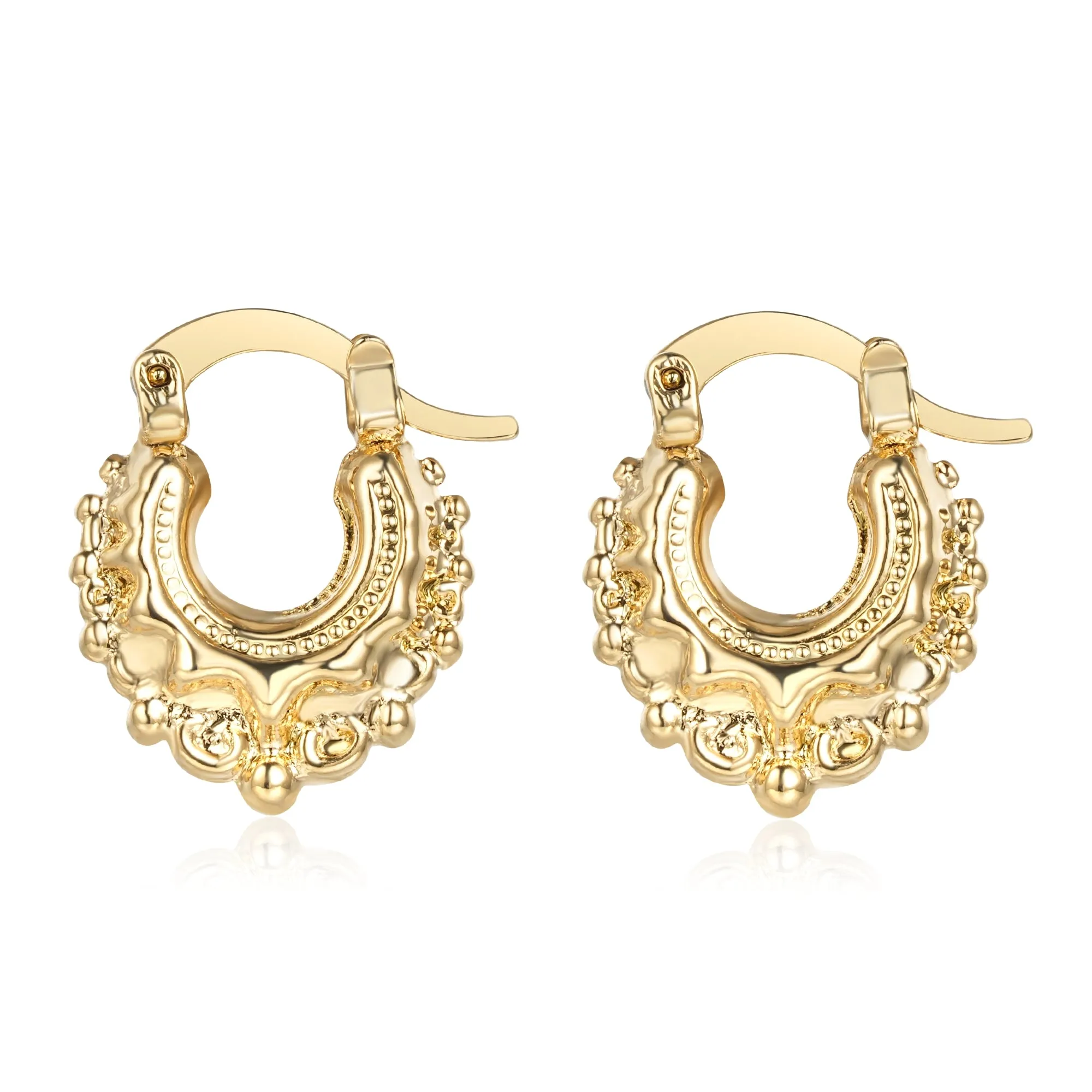 Baby Gold Gypsy Creole Earrings