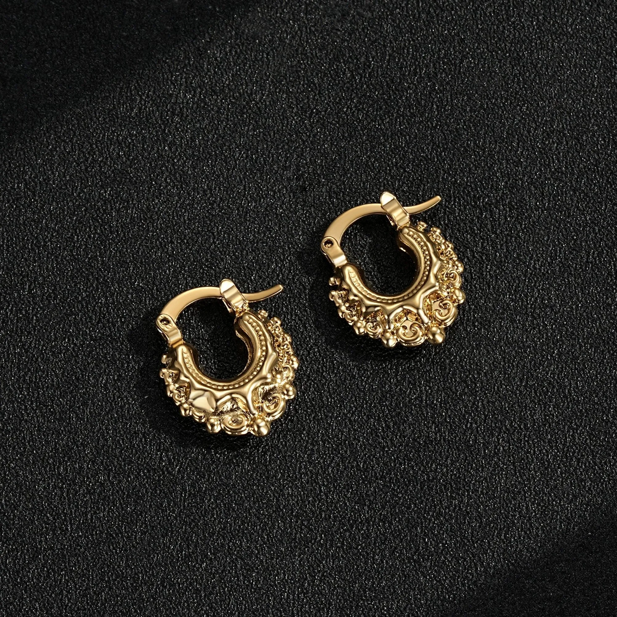 Baby Gold Gypsy Creole Earrings