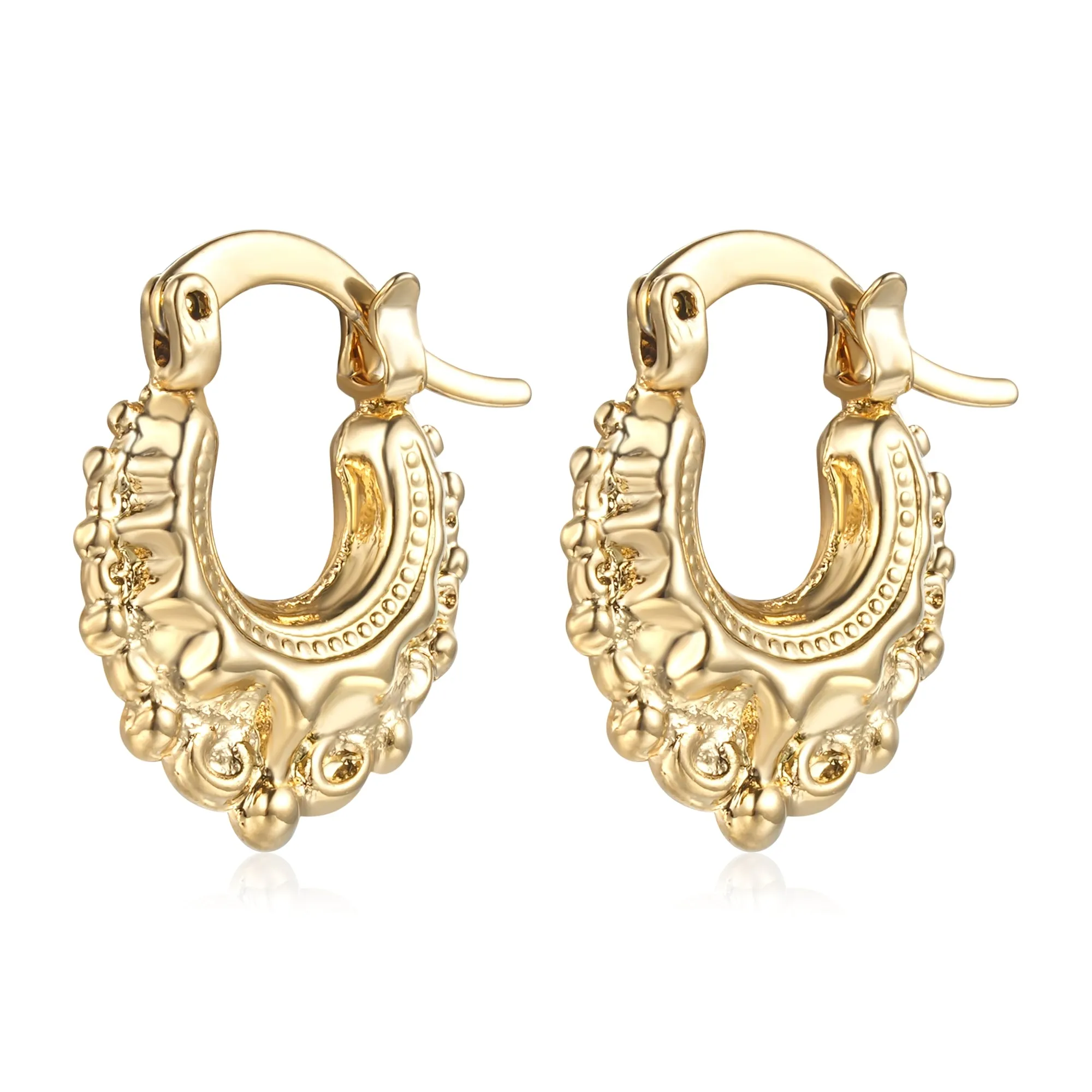 Baby Gold Gypsy Creole Earrings