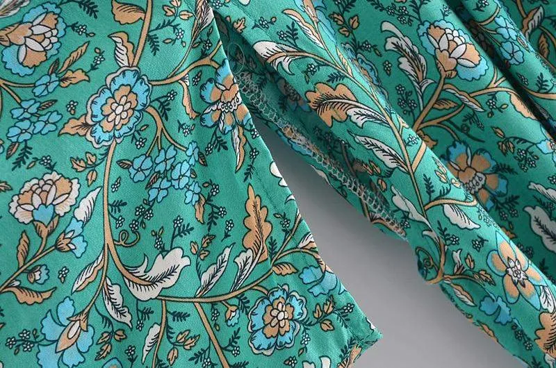 Babylon Green Boho Kimono