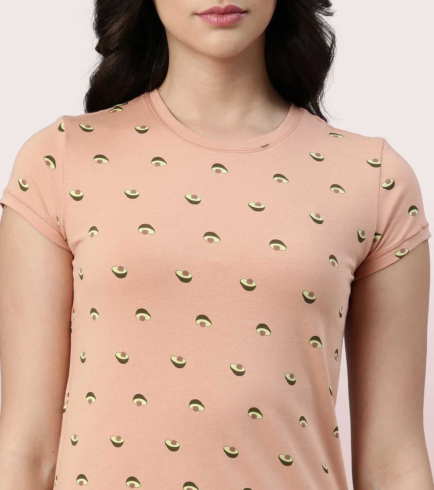 Basic Crew Tee – Printed | Short Sleeve Crew Neck Stretch Cotton Tee