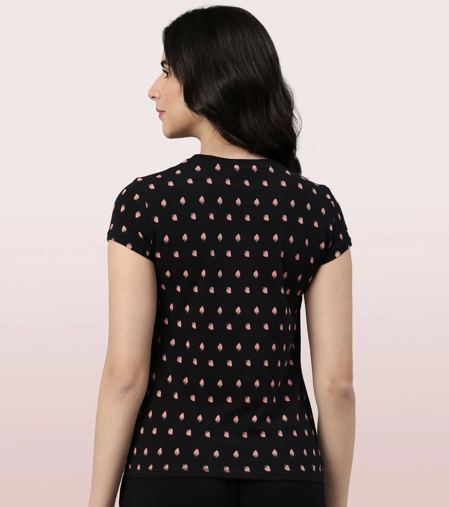 Basic Crew Tee – Printed | Short Sleeve Crew Neck Stretch Cotton Tee