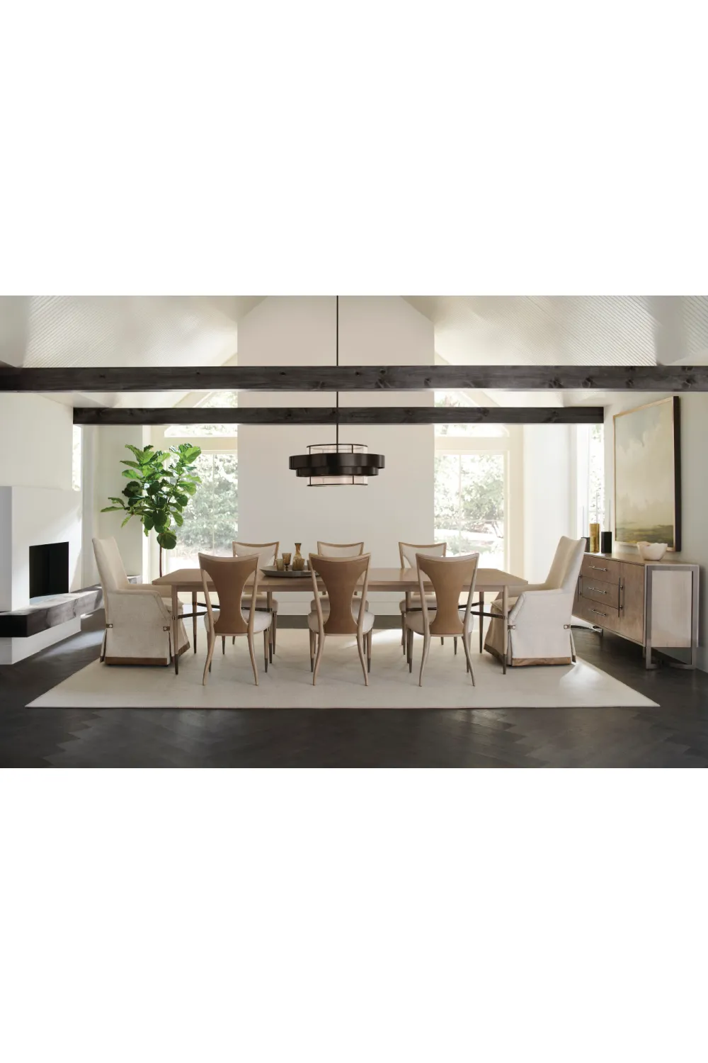 Beige Scandinavian Dining Chair | Caracole Take Your Seat II