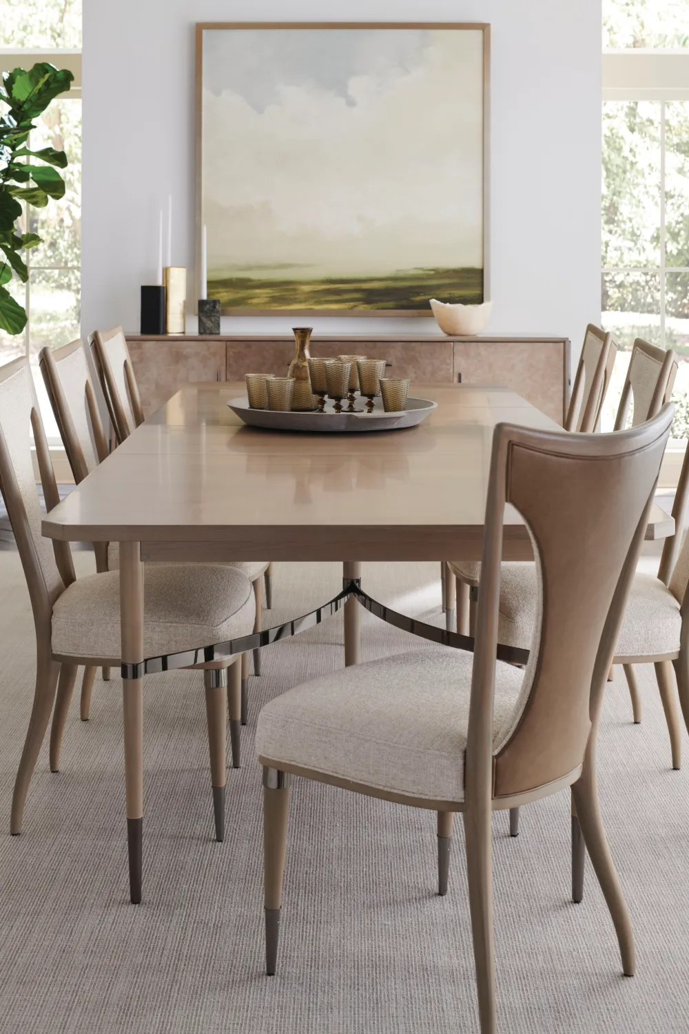 Beige Scandinavian Dining Chair | Caracole Take Your Seat II