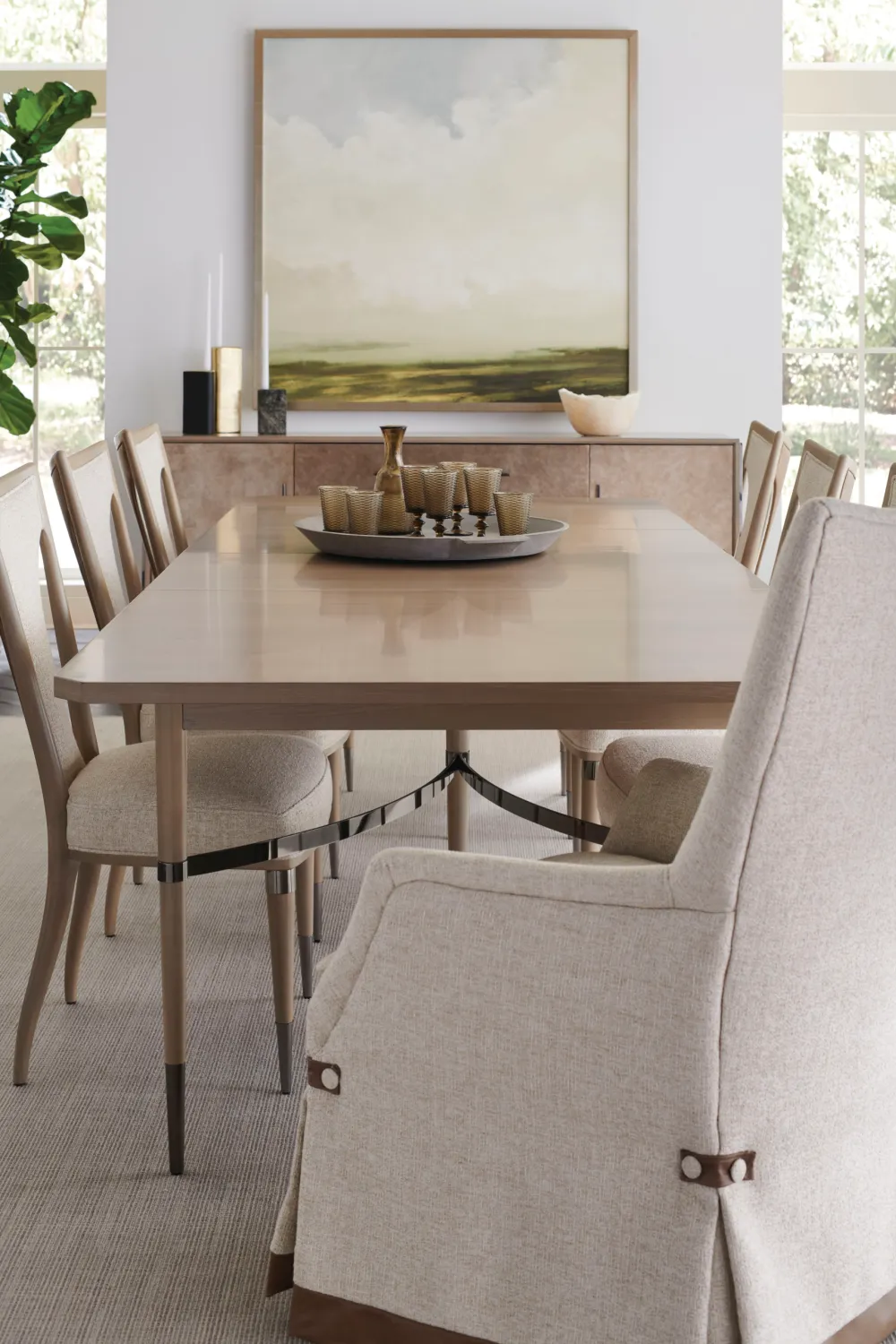 Beige Scandinavian Dining Chair | Caracole Take Your Seat II