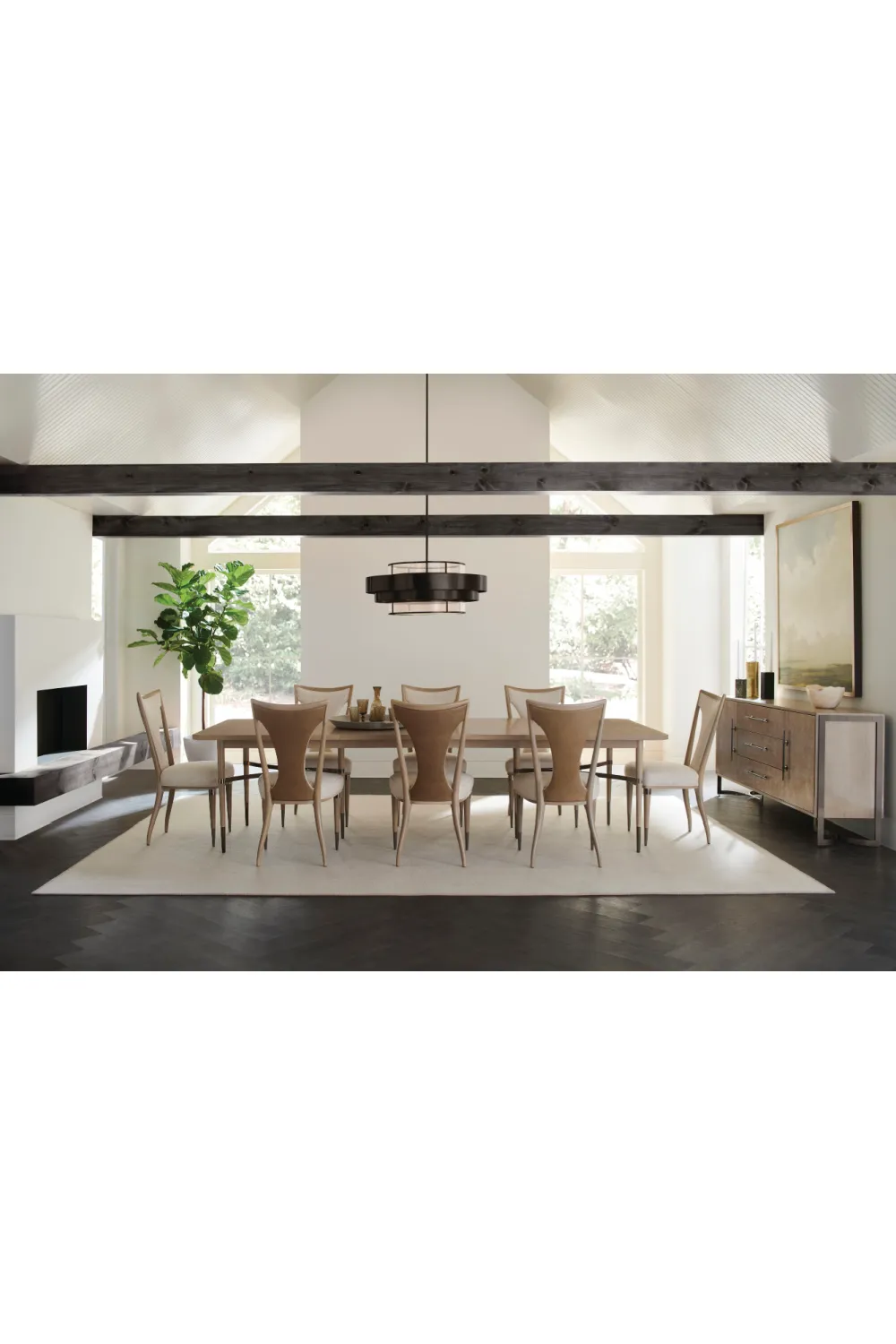 Beige Scandinavian Dining Chair | Caracole Take Your Seat II