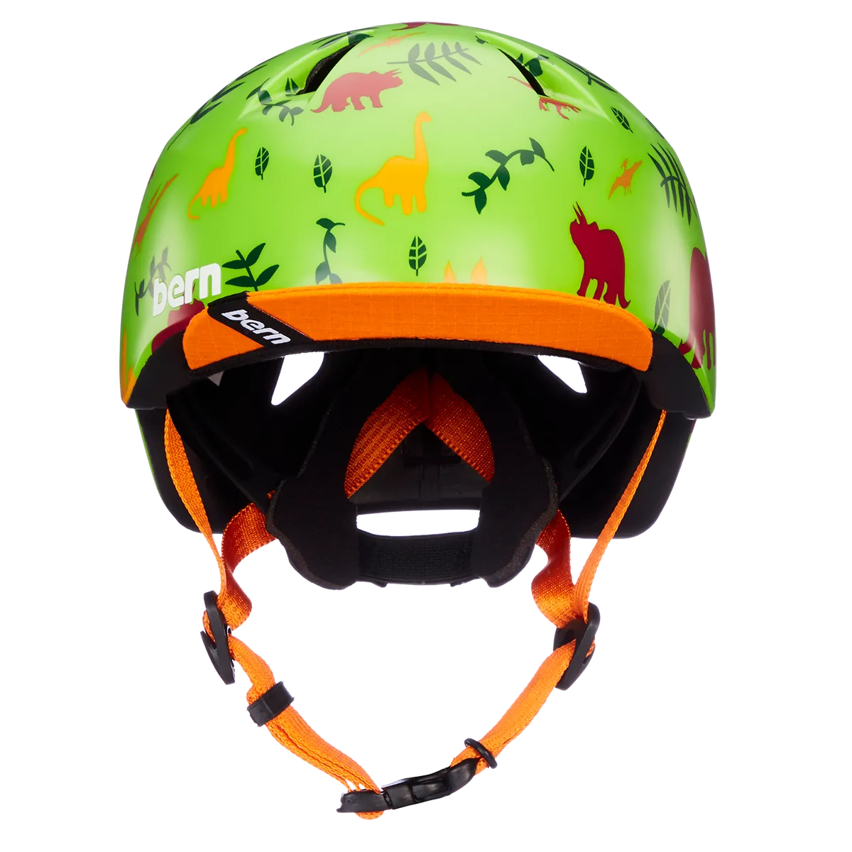 BERN - Tigre Satin Green Dino Kids Helmet