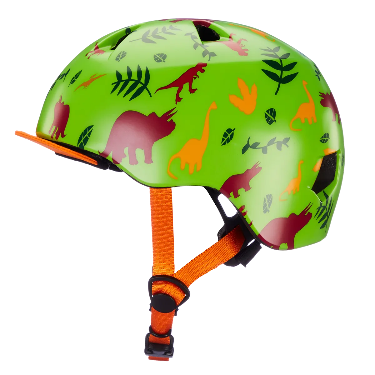 BERN - Tigre Satin Green Dino Kids Helmet