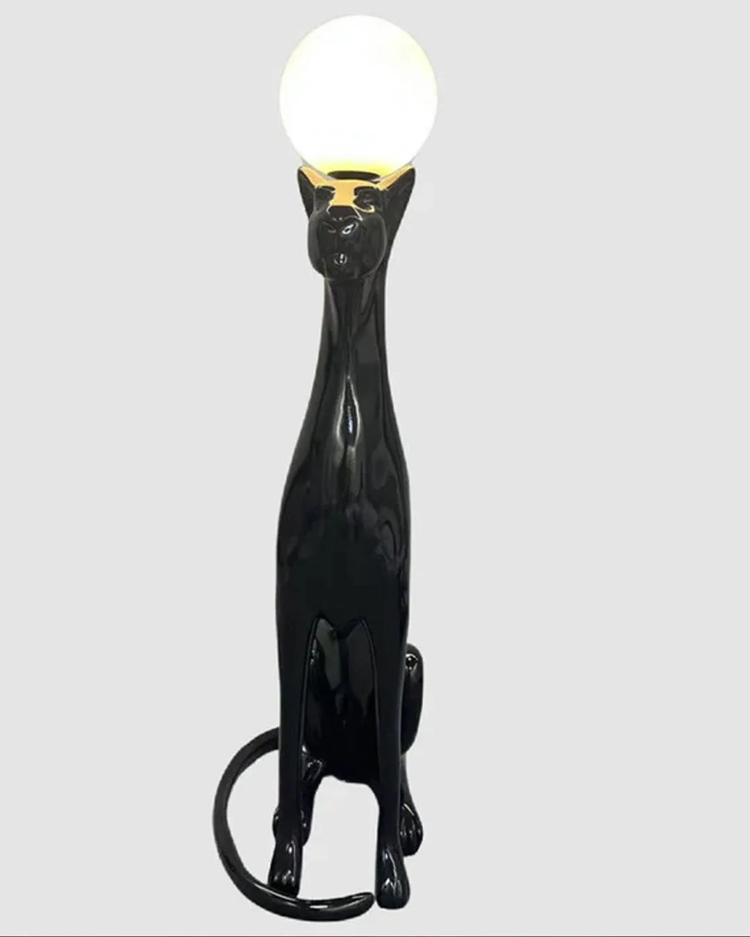 Black Leopard Novelty Floor Lamp