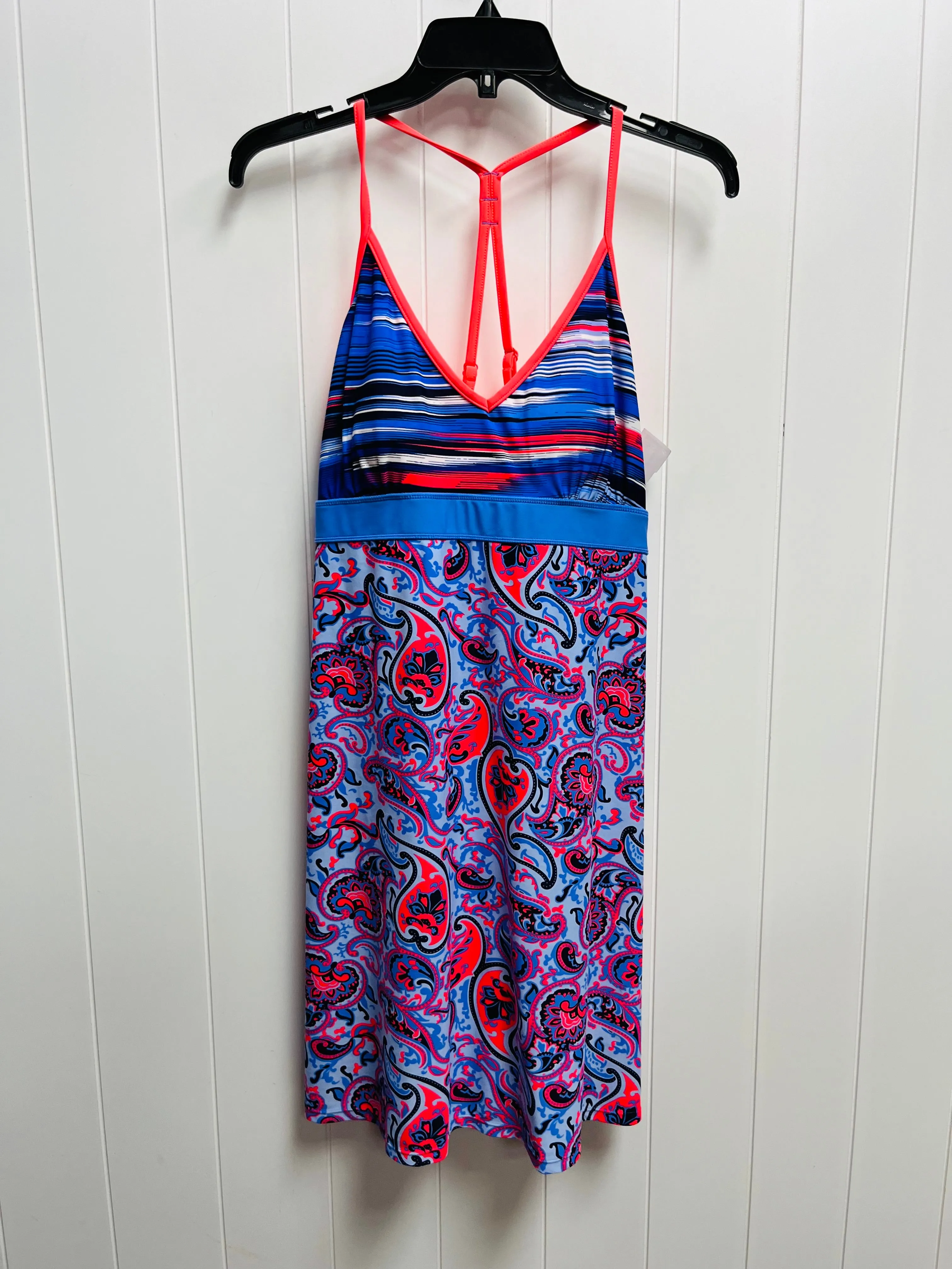 Blue & Orange Dress Casual Short GERRY, Size Xl
