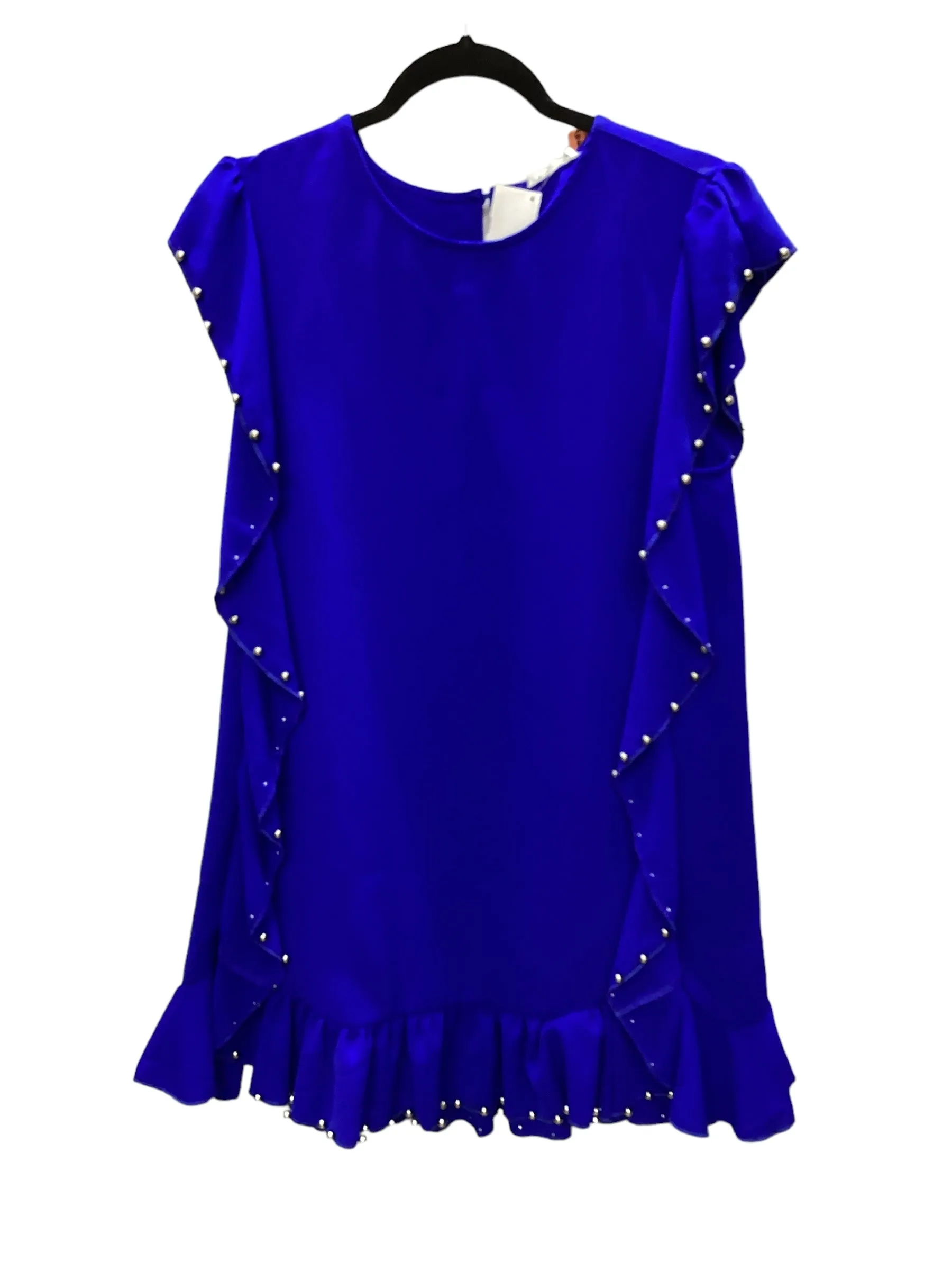 Blue Dress Casual Short Tcec, Size M