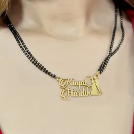 Boy Girl Couple Name Necklace