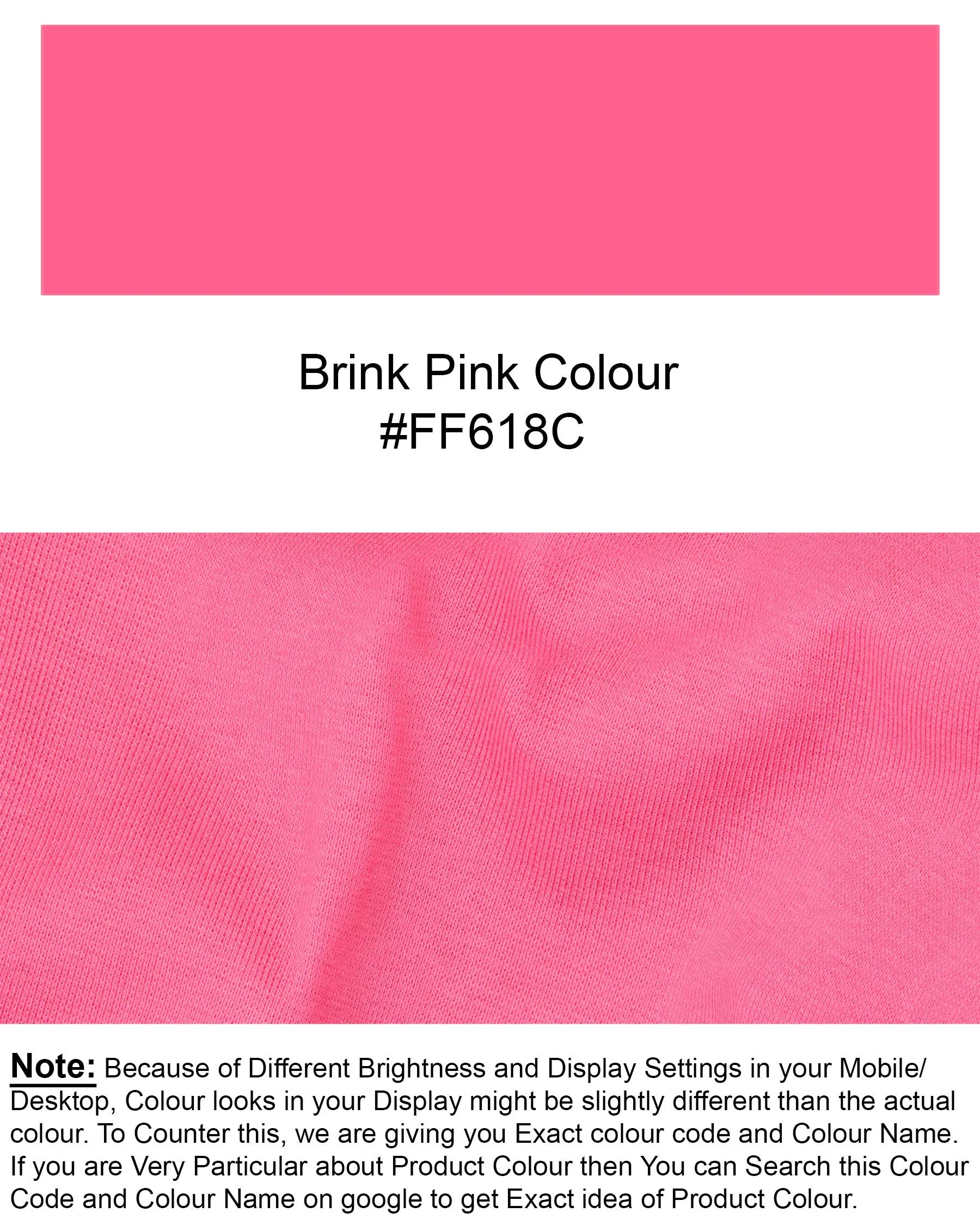 Brick Pink Full Sleeve Premium Cotton Jersey Sweatshirt