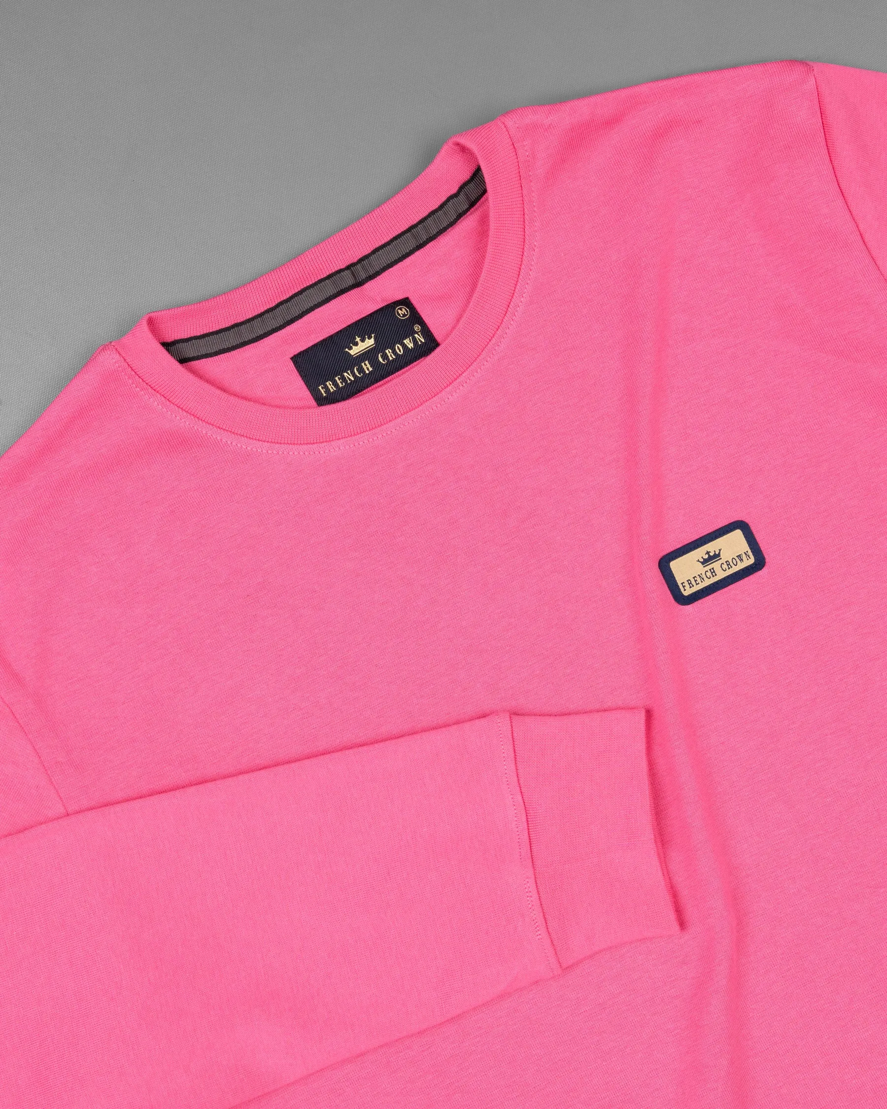 Brick Pink Full Sleeve Premium Cotton Jersey Sweatshirt