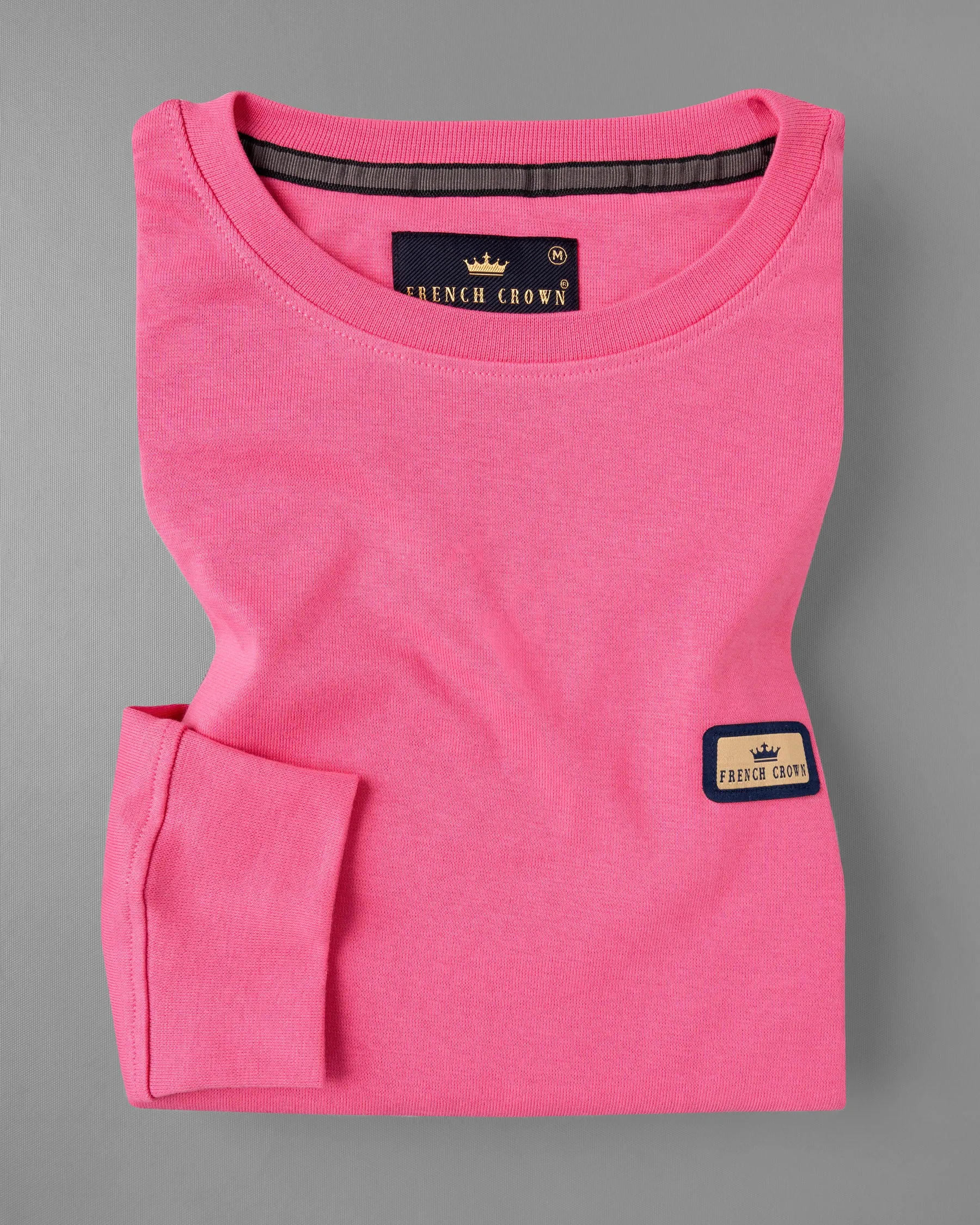 Brick Pink Full Sleeve Premium Cotton Jersey Sweatshirt