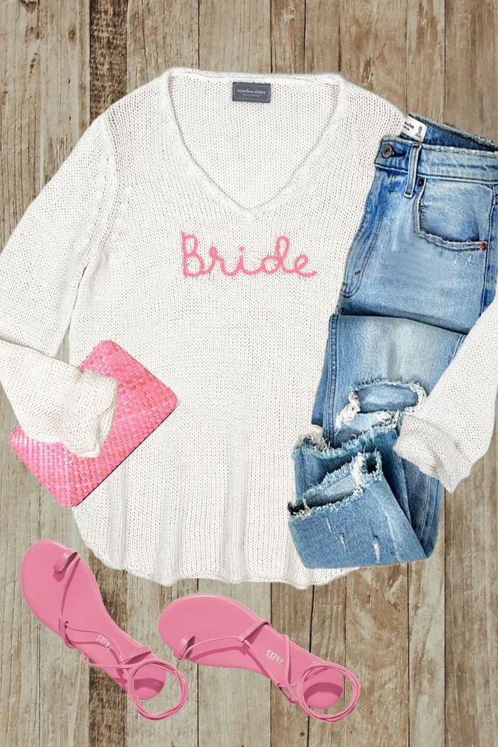 Bride V Cotton Sweater