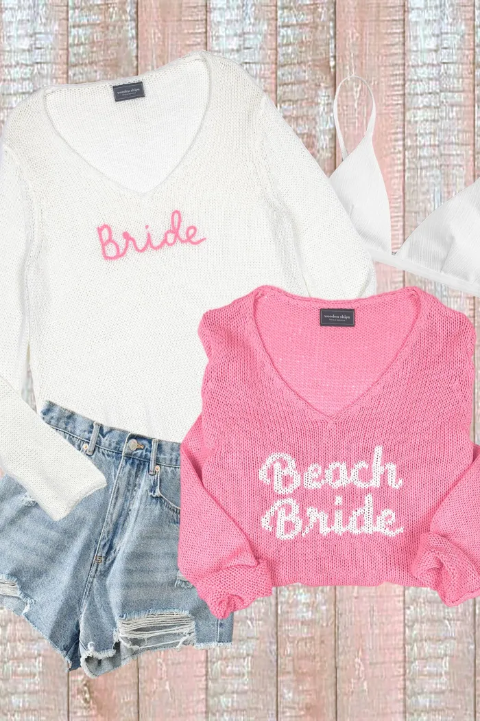 Bride V Cotton Sweater