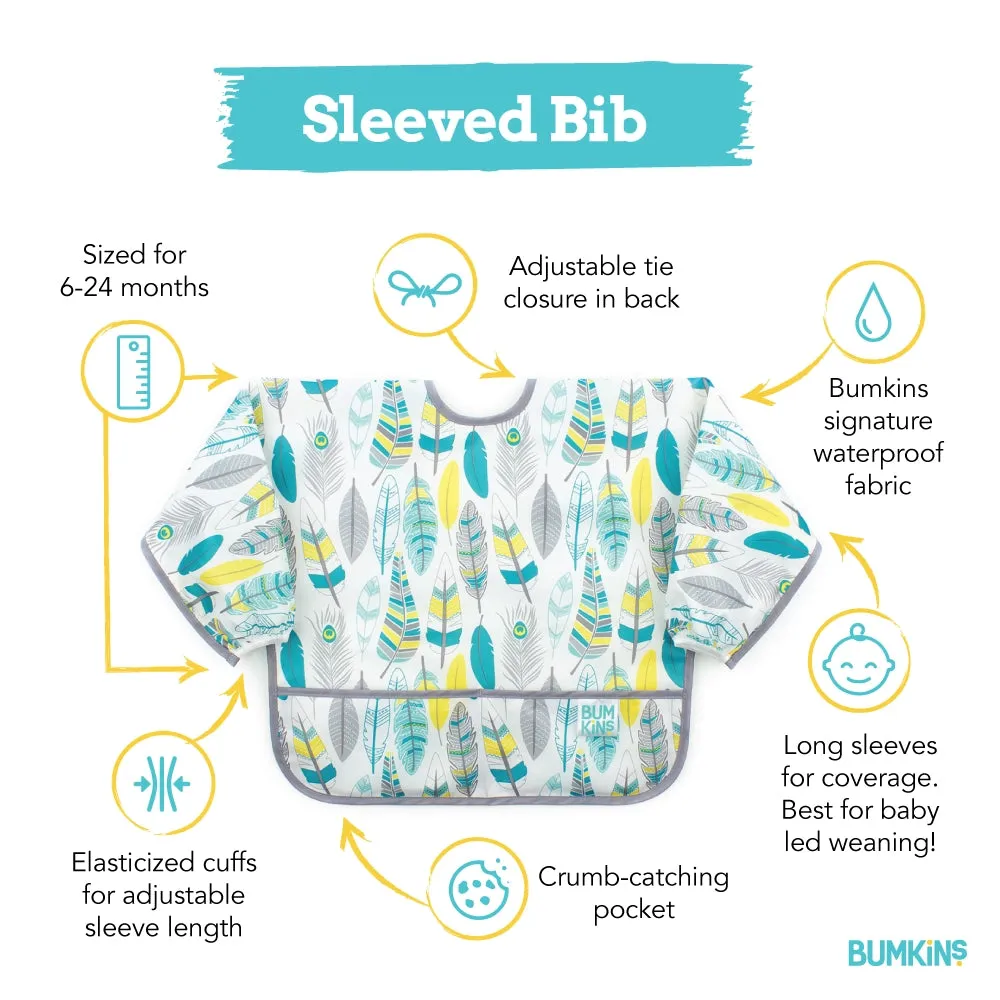 Bumkins Waterproof Sleeved Bib VARIOUS STYLES