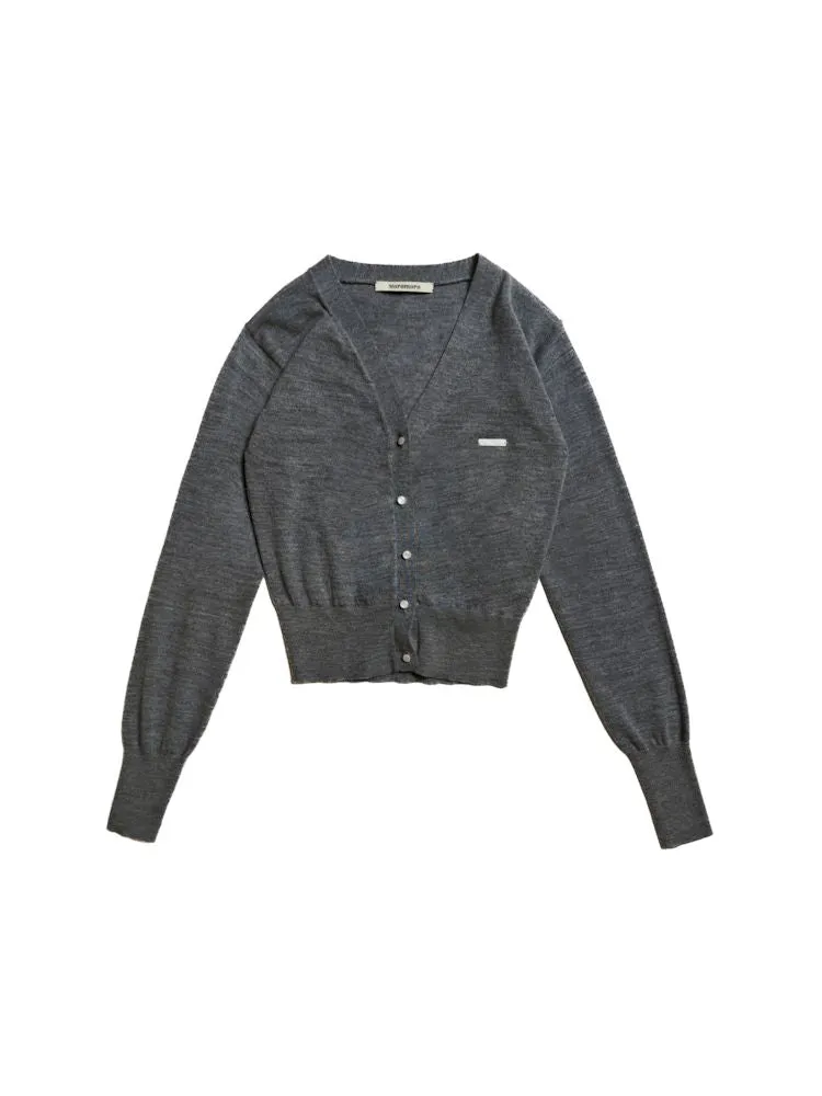 Casual V-neck short knitted cardigan【s0000008607】