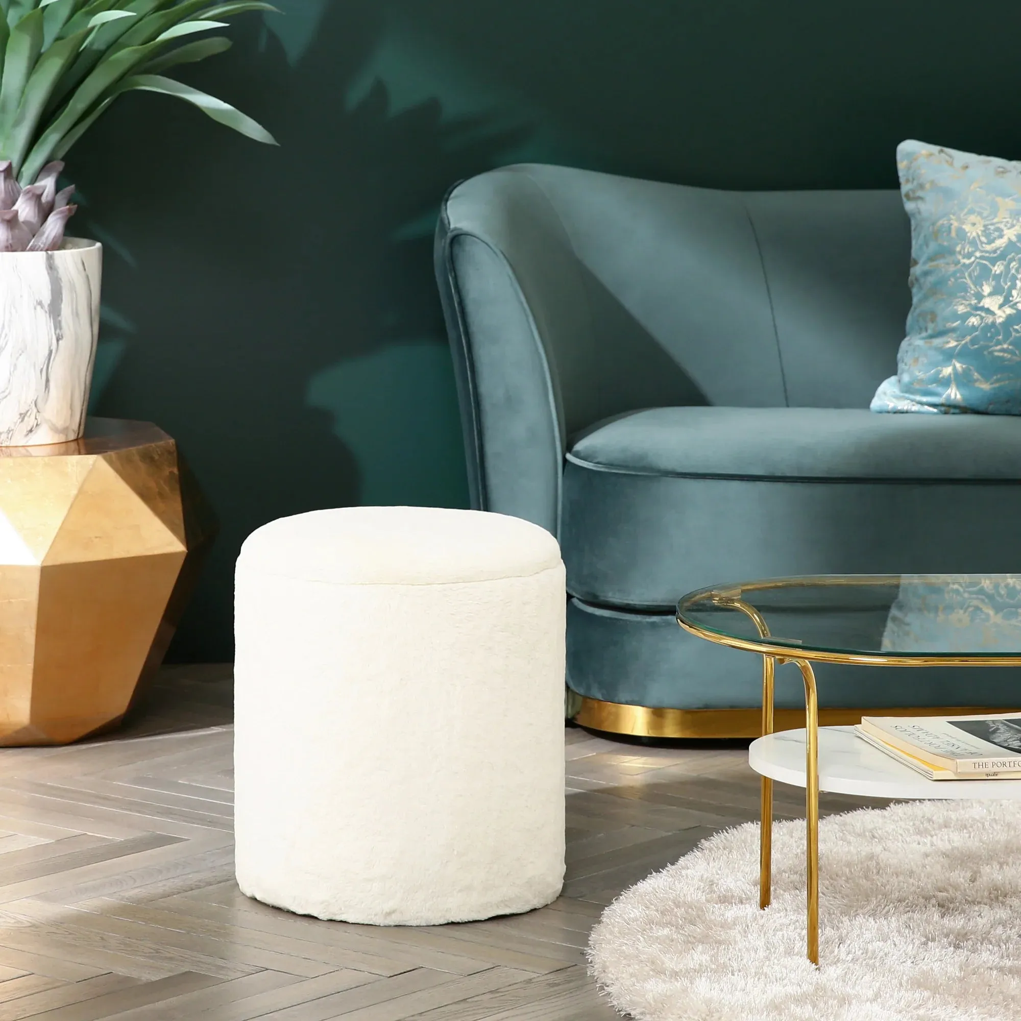 Chantilly Stool Gray (W350 × D350 × H410)