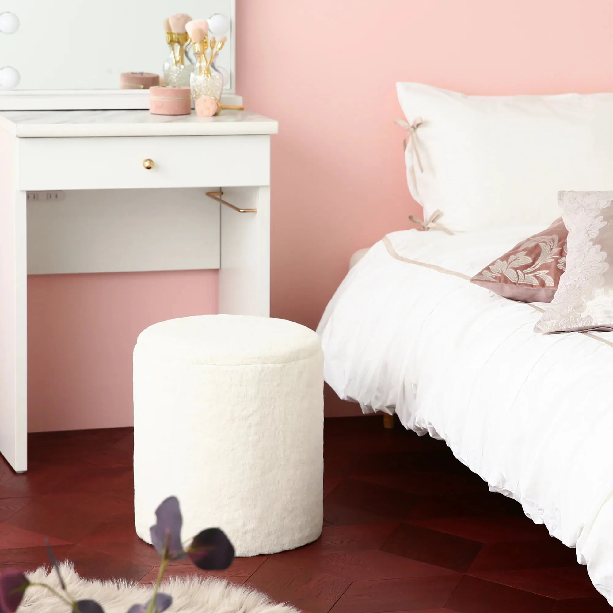 Chantilly Stool Gray (W350 × D350 × H410)