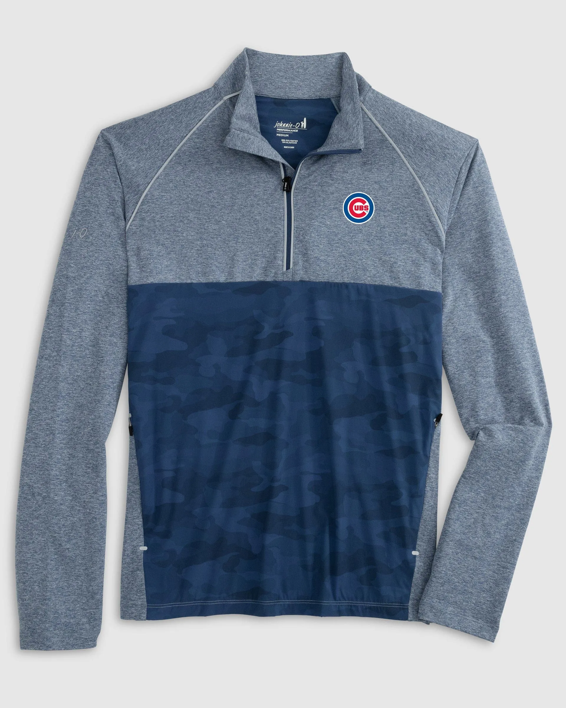 Chicago Cubs Keiser Camo Mixed Media 1/4 Zip