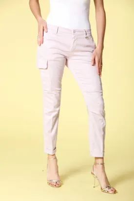 Chile City pantalone cargo donna in raso stretch curvy