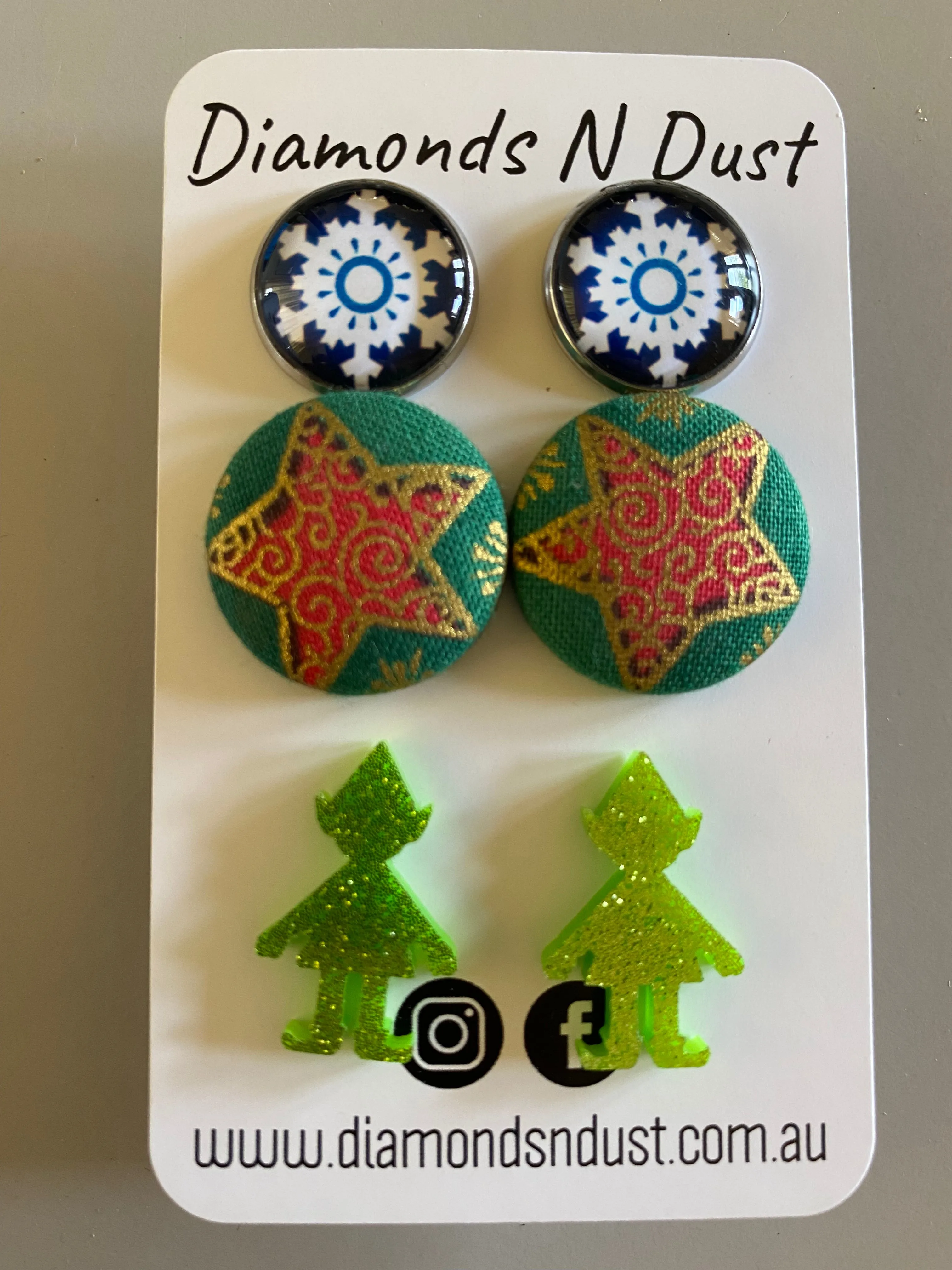 Christmas Studs Packs (5 styles)