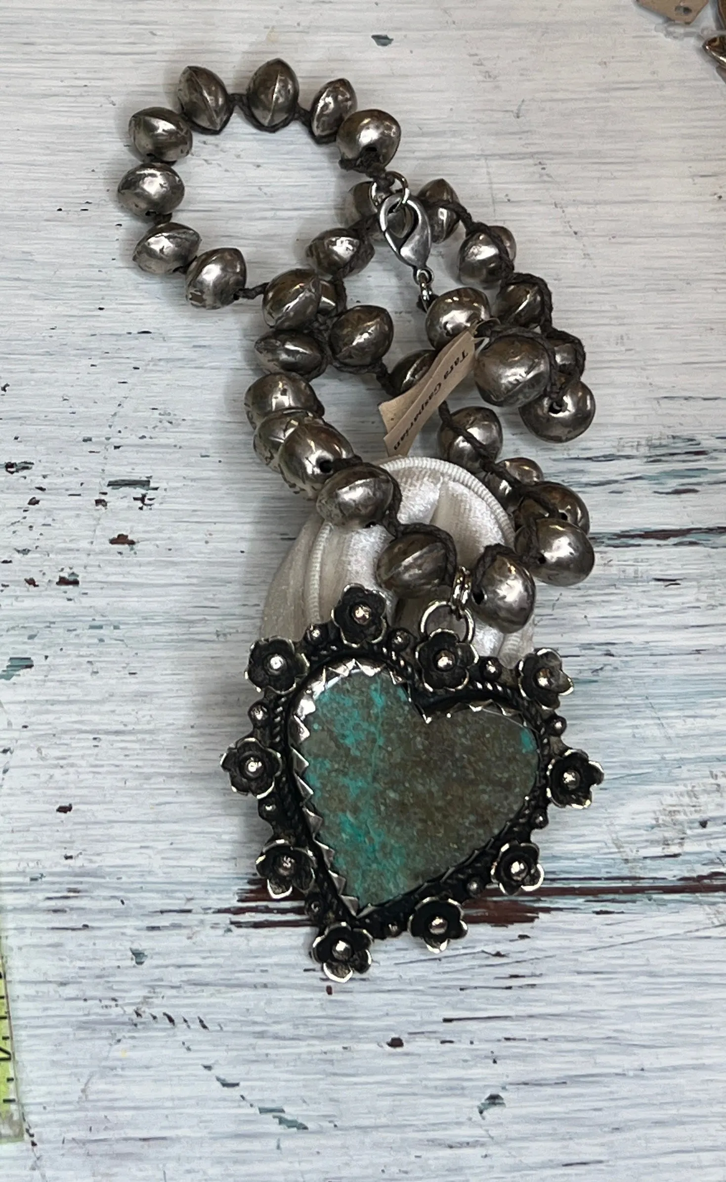Chrysocolla Heart Necklace