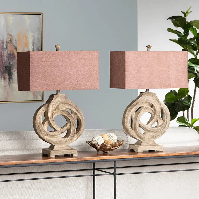 Coiled Branch Table Lamp Set of 2