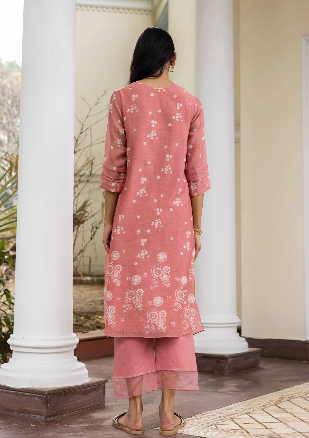 Coral Floral Co-ord Set