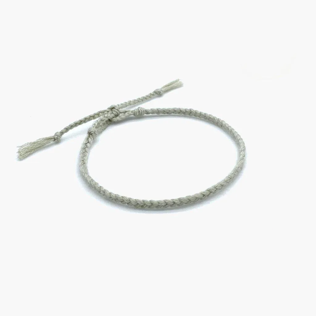 Cotton Temple Bracelet (Grey)