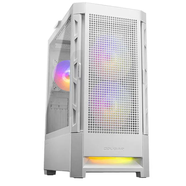 Cougar DuoFace RGB Tempered Glass Left Side Panel - White