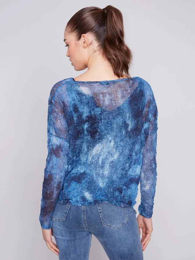 Crewneck Top with Slits