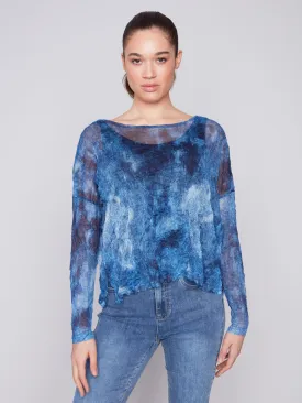 Crewneck Top with Slits