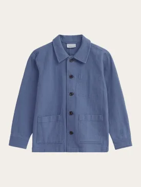 Crushed cotton overshirt - GOTS/Vegan - Moonlight Blue