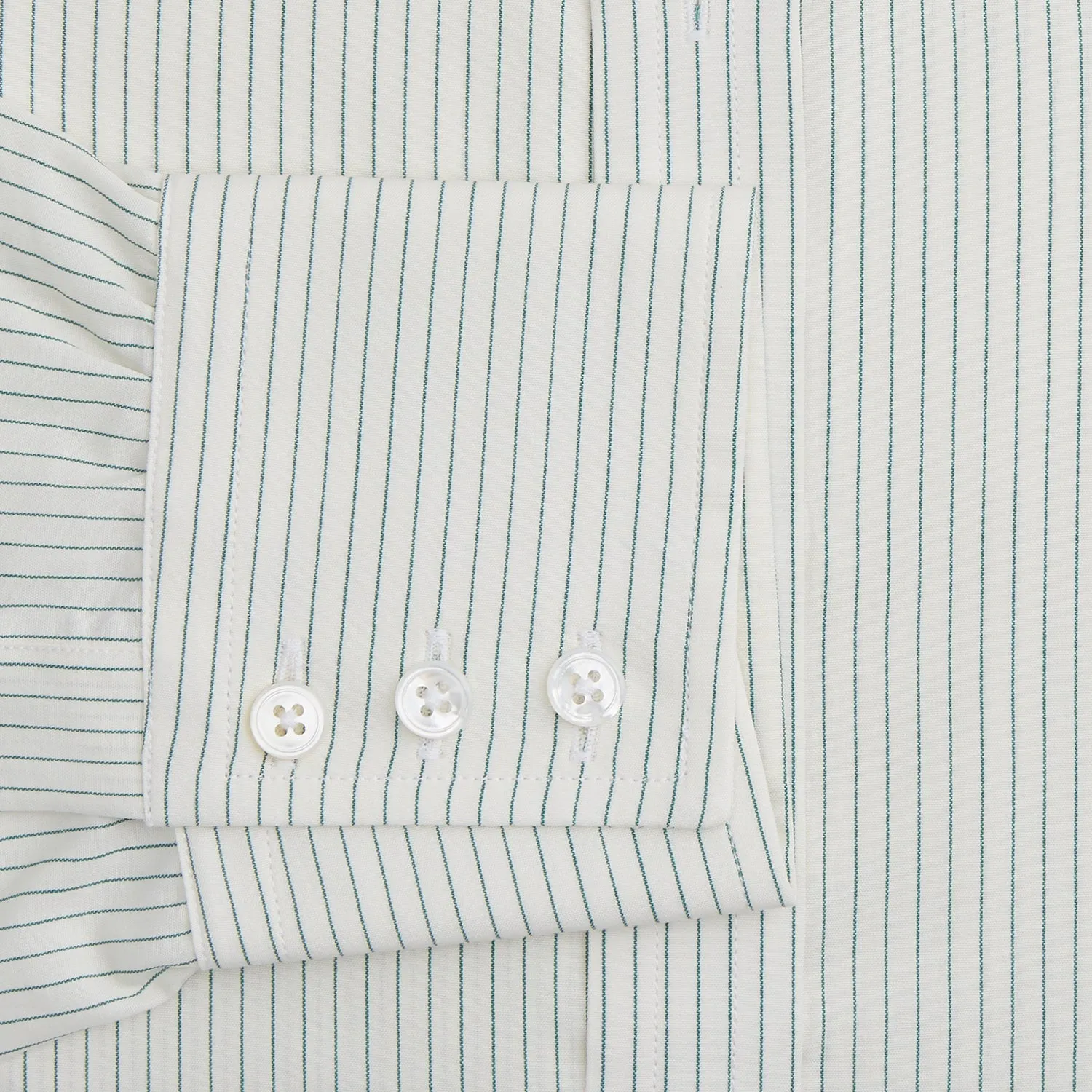 Dark Green Pinstripe Mayfair Shirt