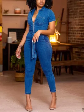 Denim Charming Vest Dress
