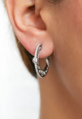 Diagonal Hoop Earrings