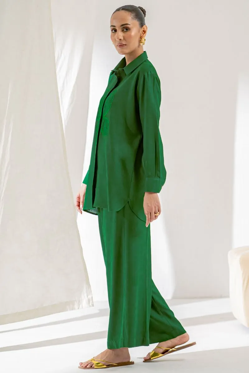 Ego - Dense 2 piece - Embroidery  - Ayudia - Green