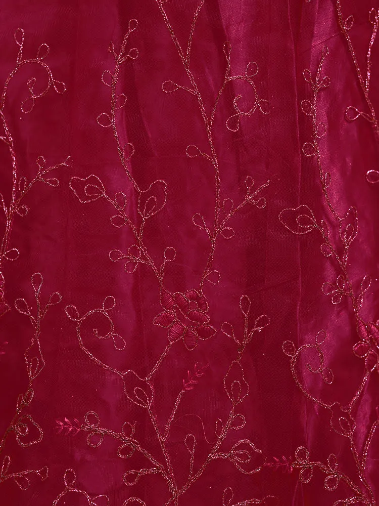 Elegant Semi-Stitched Thread Work Wedding Lacha - Just ₹999! 🌟