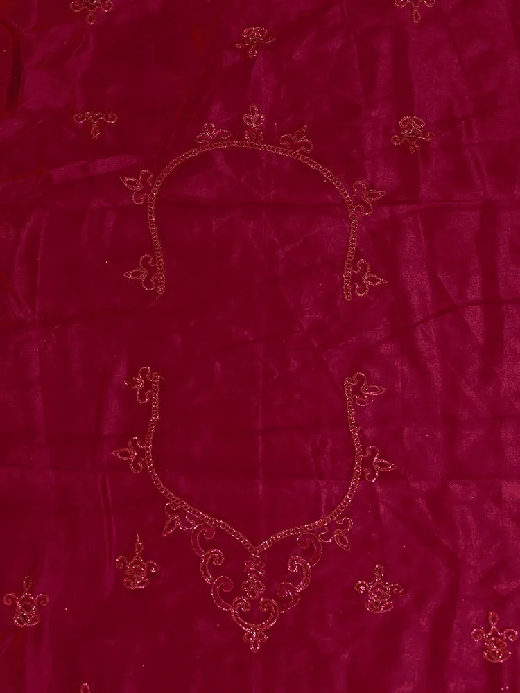 Elegant Semi-Stitched Thread Work Wedding Lacha - Just ₹999! 🌟